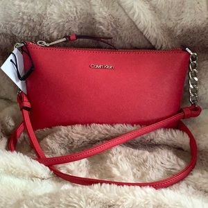 NWT 👛 Calvin Klein Hayden Saffiano Leather Crossbody